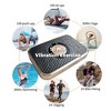 Naysaye Exercise Trainers Vibration Plate Fitness Platform Whole Body for Lymphatic Drainage Shaking Workout Board, Golden Black, 20.5"*14.2"*4.5" - 4 of 4