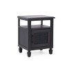 CAVINAS Modern Nightstand with 4 Solid Legs & Drawer, Mid-century Bedside Table, End Table for Bedroom, Brown - 2 of 4