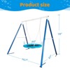 Gulches Metal Swing Stand With Saucer Outdoor Playground Metal Swing Set For Kids Outdoor Play Equipment,Antique Blue - 3 of 4