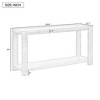 59.8"W Minimalist Console Table with Bottom Shelf and 4 Legs, Entryway Table 4B - ModernLuxe - 3 of 4