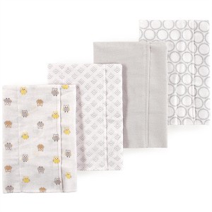 Little Treasure Luvable Friends Flannel Burp Cloths 4pk - 1 of 1