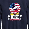 Boys' - Disney - All American Mickey Graphic Long Sleeve Fleece Sweatshirt - 2 of 4