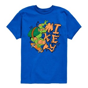 Boys' - Teenage Mutant Ninja Turtles - Mikey Short Sleeve Graphic T-Shirt - 1 of 4