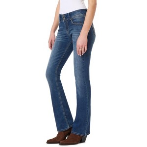 WallFlower Women's Luscious Curvy Bootcut Mid-Rise Insta Stretch Juniors Jeans (Standard and Plus) - 1 of 4