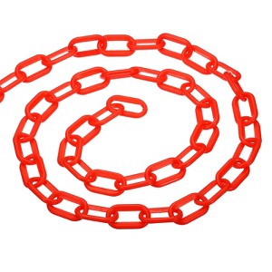 Unique Bargains Adjustable Crowd Control at Driveway Plastic Chain Barrier with Snap Hook - 1 of 4