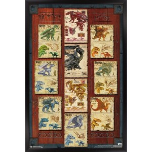 Trends International Dungeons and Dragons - Dragon Grid Framed Wall Poster Prints - 1 of 4