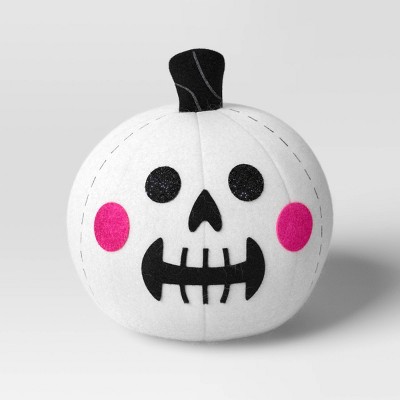Fabric Pumpkin and Skull Figurine - Hyde and EEK! Boutique™ White