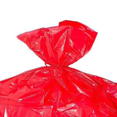 Juvale Jumbo 3 Pack Jumbo Christmas Gift Wrapping Bag for Bikes, Red Present Sacks (80 x 40 in)