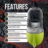 Shakesphere Portable Blender with Clear Tritan Shaker Bottle, Blender for Shakes, 19 Oz Rechargeable Type-C, 315 RPM, Ultra Sharp Blades, Yellow - 4 of 4