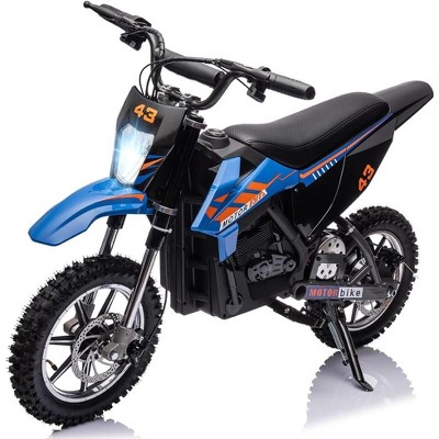 36V Ride on Dirt Bike Motorcycle for Teens,15.5MPH Fast Speed Electric Battery-Powered Off-Road Motorcycle, LED Light, Disc Brake