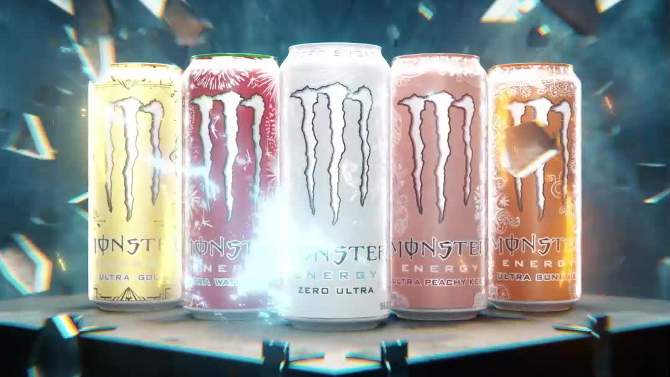 Monster Zero Ultra Energy Drink - 4pk/16 fl oz Cans, 2 of 7, play video