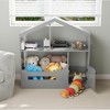 Kids Bookshelf, Toy Storage Organizer, Wooden Toddler Bookcase w/Motion Sensor Light for Kids - 3 of 4