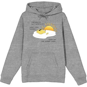 "Eggspensive Eggs - Keep On The Sunny Side" Adult Long Sleeve Hoodie - 1 of 2