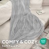 Sunbeam 50"x60" Heated Throw Blanket 3 Heat Settings Faux Fur Gray - 4 of 4