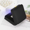 Necklace Pendant Gift Box with LED Light, Leather Jewellry Storage Display Case - 4 of 4