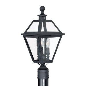 Vaxcel Nottingham 3 - Light Post Light in  Textured Black - 1 of 4