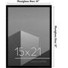 Americanflat 15x21 Picture Frame with Polished Plexiglass - Streamline Collection - Thin Border Picture Frame for Wall Display - Black - 2 of 4