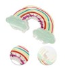 Unique Bargains Fashion Cute Rainbow Clouds Hair Clips for Women 3.62"x1.89"x1.26" Green Red 1 Pc - 3 of 3