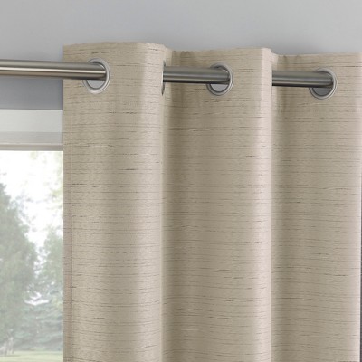 2pc Sun Zero Wylder Texture Thermal Blackout Grommet Curtain Panel Pair