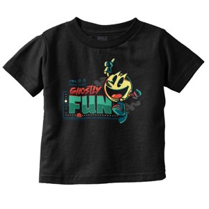 PACMAN Halloween Video Game Ghostly Fun Toddler Baby Graphic T Shirt Brisco Brands - 1 of 1