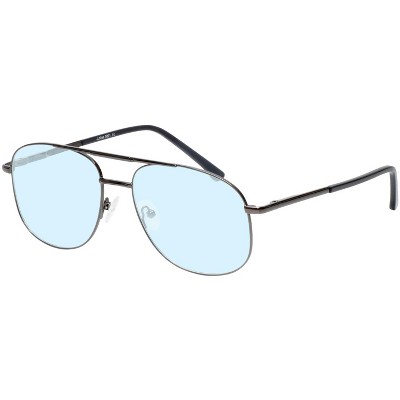 Scott&Zelda SZ7451 Unisex Classic Reading Glasses in Blue Gun Metal Silver 55 mm