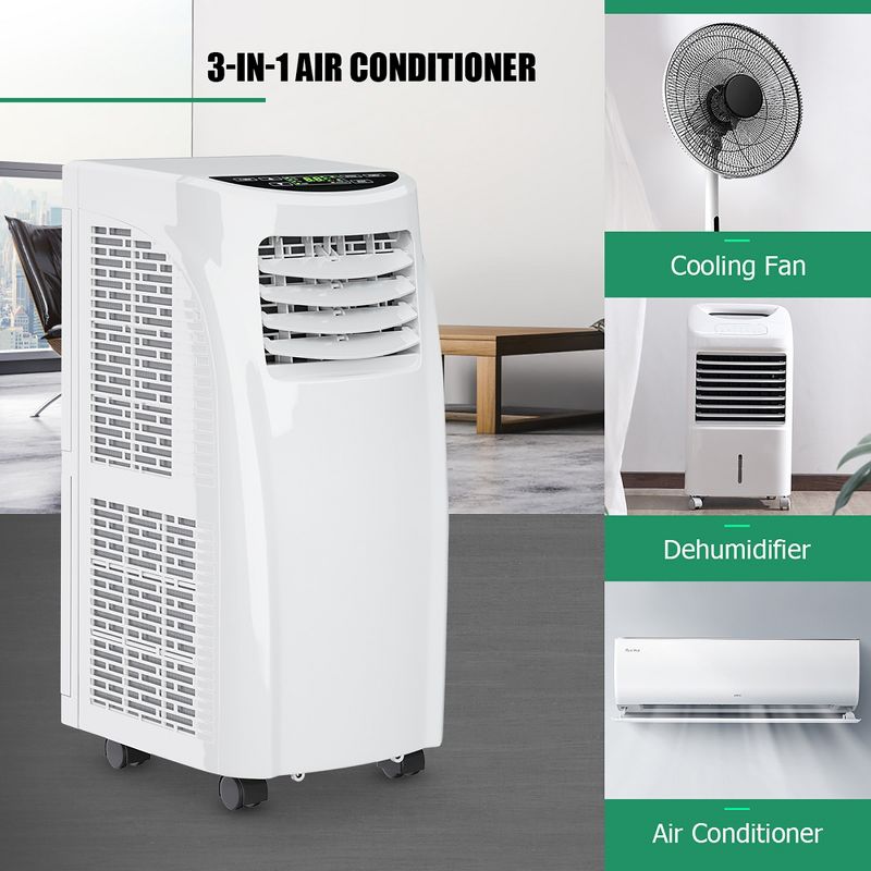 Costway 5500 BTU (8000BTU ASHRAE) Portable Air Conditioner & Dehumidifier Function Remote, 2 of 11