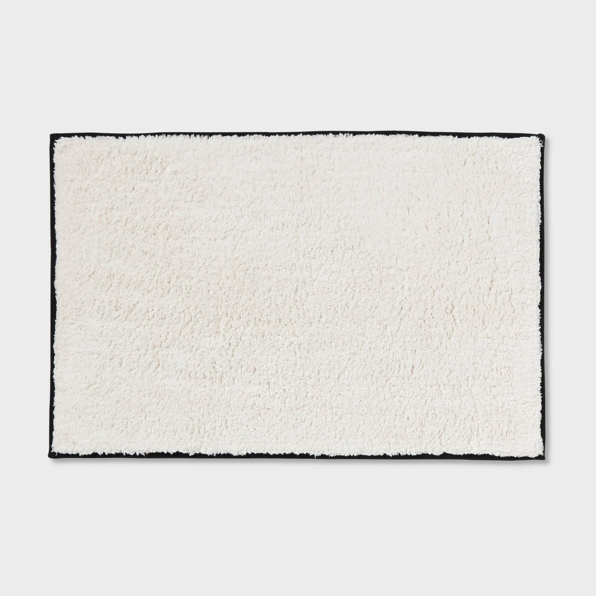 24"x36" Oversized Border Bath Rug Black/White - Threshold™