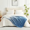 Snuggle Sac Cozy Fuzzy Knit Throw Blanket Soft Reversible Bedding Blankets - 4 of 4