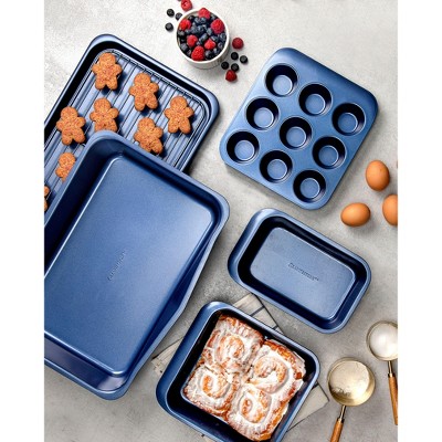 Granitestone Blue 6-Piece Nonstick Stackable Bakeware Set