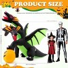 HOMDOX 8.5 × 4.3 × 7.6 FT Tall Giant Halloween Inflatable 3-Headed Dragon with Pumpkin Decoration, Built-in Flashing LEDs Glowing Eyes Easy Setup - 2 of 4