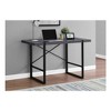 Monarch Specialties Computer Desk Home Office Laptop 48InchL Work Metal Laminate Grey Black Contemporary Modern - 2 of 4