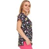 MediChic Women Scrubs V-Neck Printed Scrub Top with Three Pockets - 4 of 4