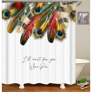 I'll Wait For You Shower Curtains for Bathroom Waterproof Fabric Bath Curtain Durable Soft Stylish Bathroom Decor 72x72 Inch - 1 of 1