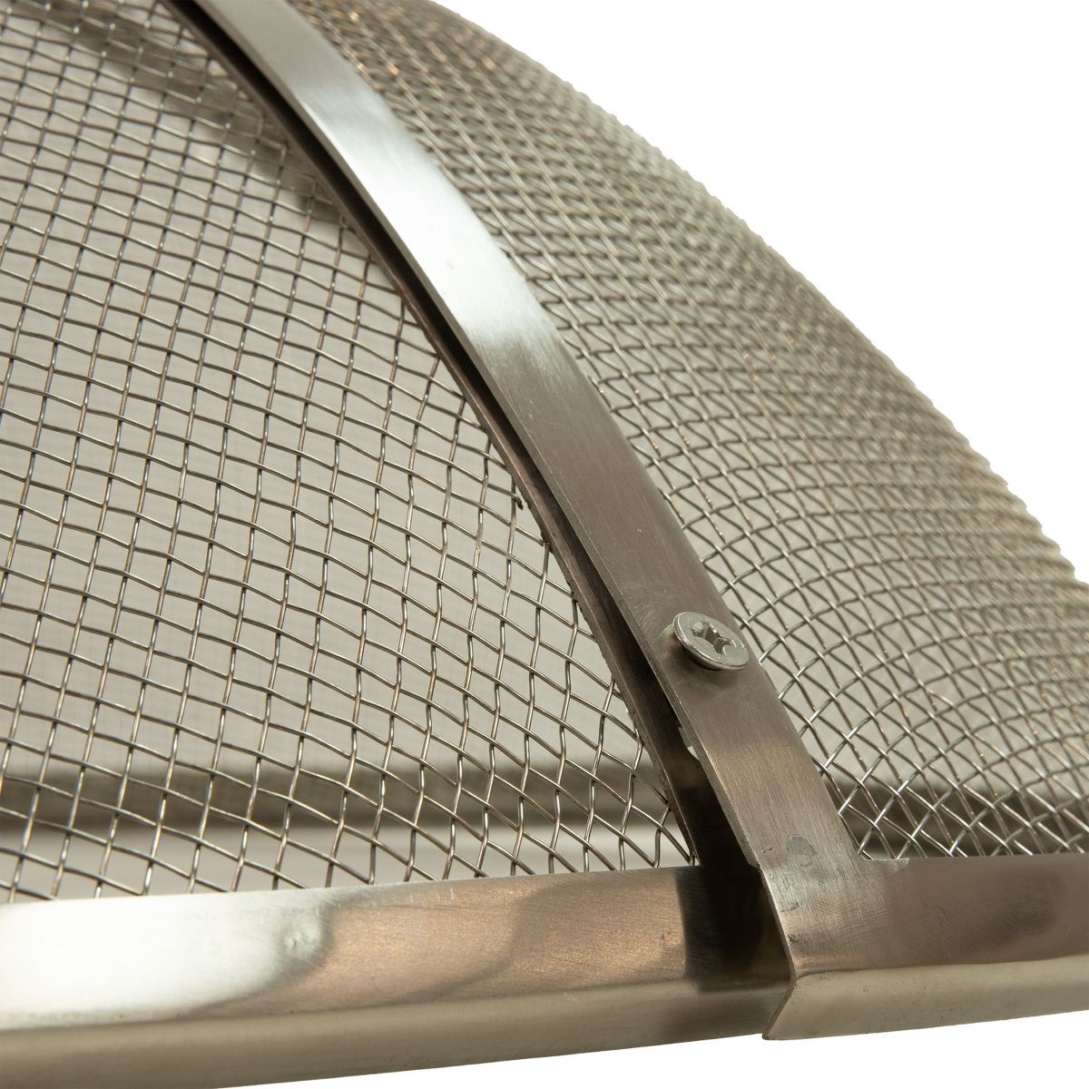 Sunnydaze Heavy-Duty Stainless Steel Mesh Round Fire Pit Spark Screen with Lifting Ring - thumbnail 2