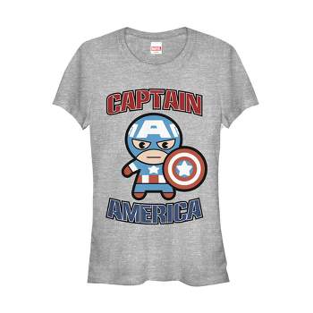 Women\'s Marvel Captain America Floral Print T-shirt : Target
