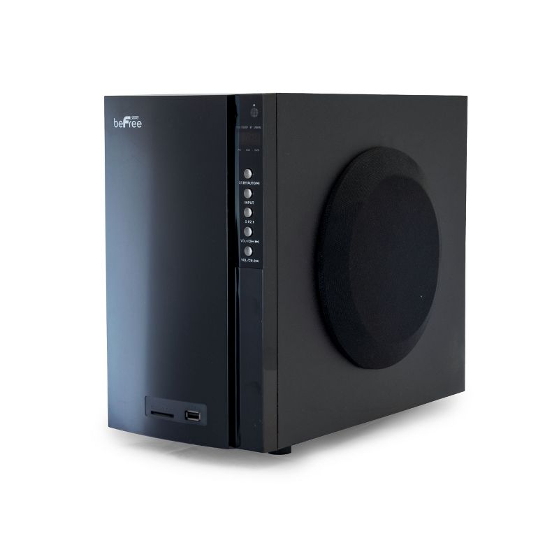 beFree Sound 5.1 Channel Bluetooth Surround Sound Speaker System in Black, 3 of 9