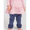 RuffleButts Baby/Toddler Girls Ruffle Leggings with Signature Rear Ruffles - 3 of 4