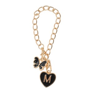 Unique Bargains Butterfly Heart Cup Chain Charm Water Cup Pendant 1 Pc - 1 of 4