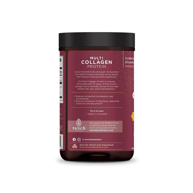 Ancient Nutrition Multi Collagen Protein Gut Restore Powder - 8.4oz, 5 of 7