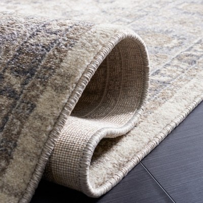 Sofia Light Gray and Beige Synthetic Rectangular Area Rug