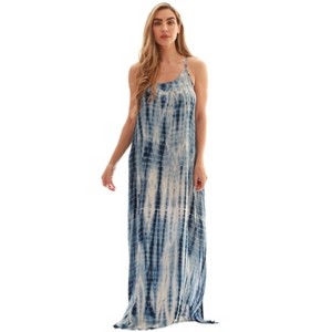Riviera Sun Womens Maxi Dress  Spaghetti Strap Long Sundress  Summer Dresses - 1 of 3