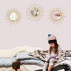 Aoibox 3 Pack Gold Sunburst Wall Mirrors Set, Decorative Hanging Metal Art for Living Room, Bedroom, Entryway, Bathroom, Home D¨¦cor - 3 of 4