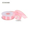 Unique Bargains Double Face Wide Satin Ribbon with Gold Edges for Wedding Bouquet - 2 of 4