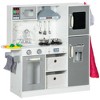 Infurnic Play Food and Toy Kitchens, Kids Kitchen Playset with Lights Sounds, Fun with Friends, for Ages 3-6 Years, White, 35.50"*12.80"*35.50" - 3 of 4