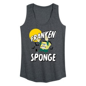 Women's - SpongeBob SquarePants - Franken Sponge Graphic Racerback Tank - 1 of 4