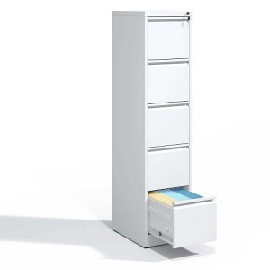 AENKYO 5-Drawer Vertical File Cabinet with Lock - Metal Storage Cabinet for A4/Legal Files, Home Office Steel Filing Cabinet, Assembly Required - 1 of 4