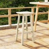 WestinTrends Malibu 24" All Weather Hdpe Outdoor Patio Square Backless Counter Stool - 2 of 4