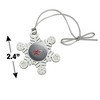 Rider University Secondary Logo Metal Snowflake Christmas Tree Holiday Ornament - 3 of 3