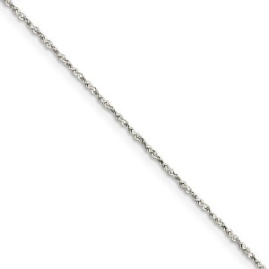 Black Bow Jewelry 0.5mm, Sterling Silver, Twisted Serpentine Chain, 18 inch - 1 of 4