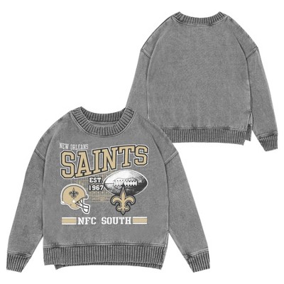 NFL New Orleans Saints Women's Long Sleeve Fashion Fleece Sweatshirt